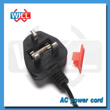 UK Fuse Power Cord avec 2.5A 250V Plug